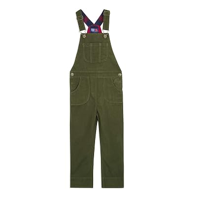 Cherry Crumble Kids Boys Ankle Length Regular Fit Solid Corduroy Dungaree