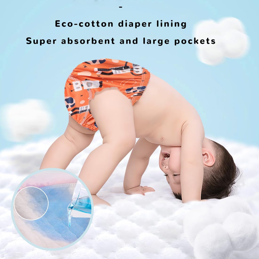CATOR Lot de 3 culottes de décapage, culottes absorbantes pour bébé, culottes d'apprentissage pour enfants en coton absorbant imperméable