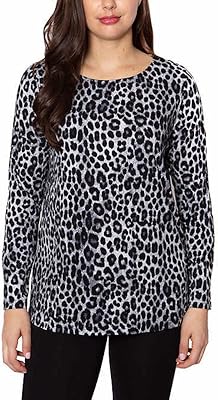 Mario Serrani Women's Crew Neck Long Sleeve Tunic Top