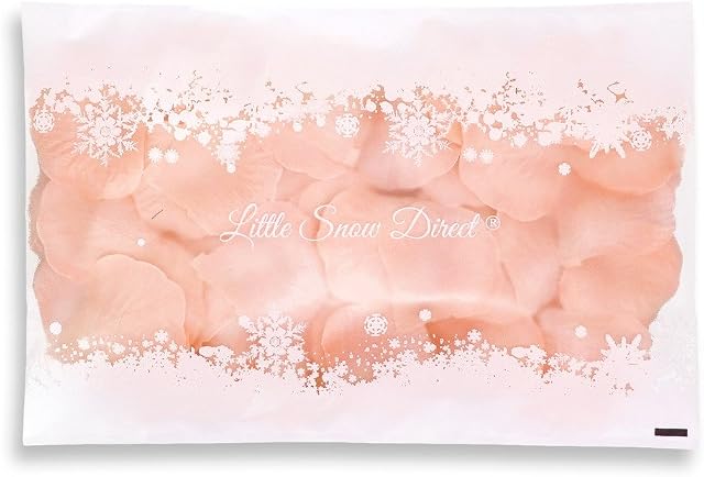 Little Snow Direct 500 Pcs Beautiful Silk Rose Petals for Wedding Party Decorations Flower Favors (Peach)