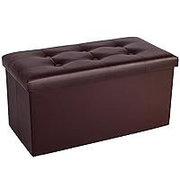 COSYLAND Pouf Contenitore Pieghevole 110L – Panca Contenitore da Interno in PVC Impermeabile