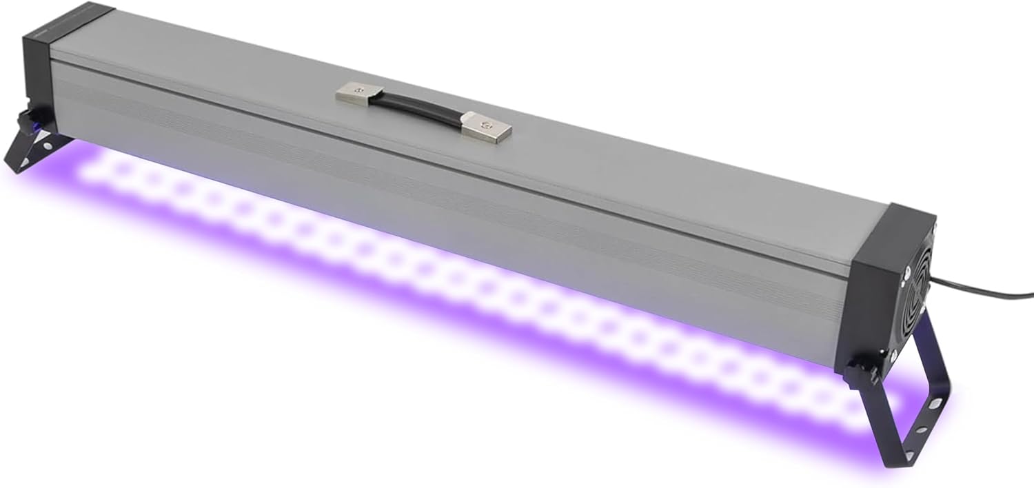 1800W UV Curing Light Bar, 3.28Ft Portable Handheld Curing Lamp, 395NM A Type LED Black Lights, 3.15In Adjustable Height, High Power Curing Lamp for Bonding of Clear Glass Plastic Acrylic