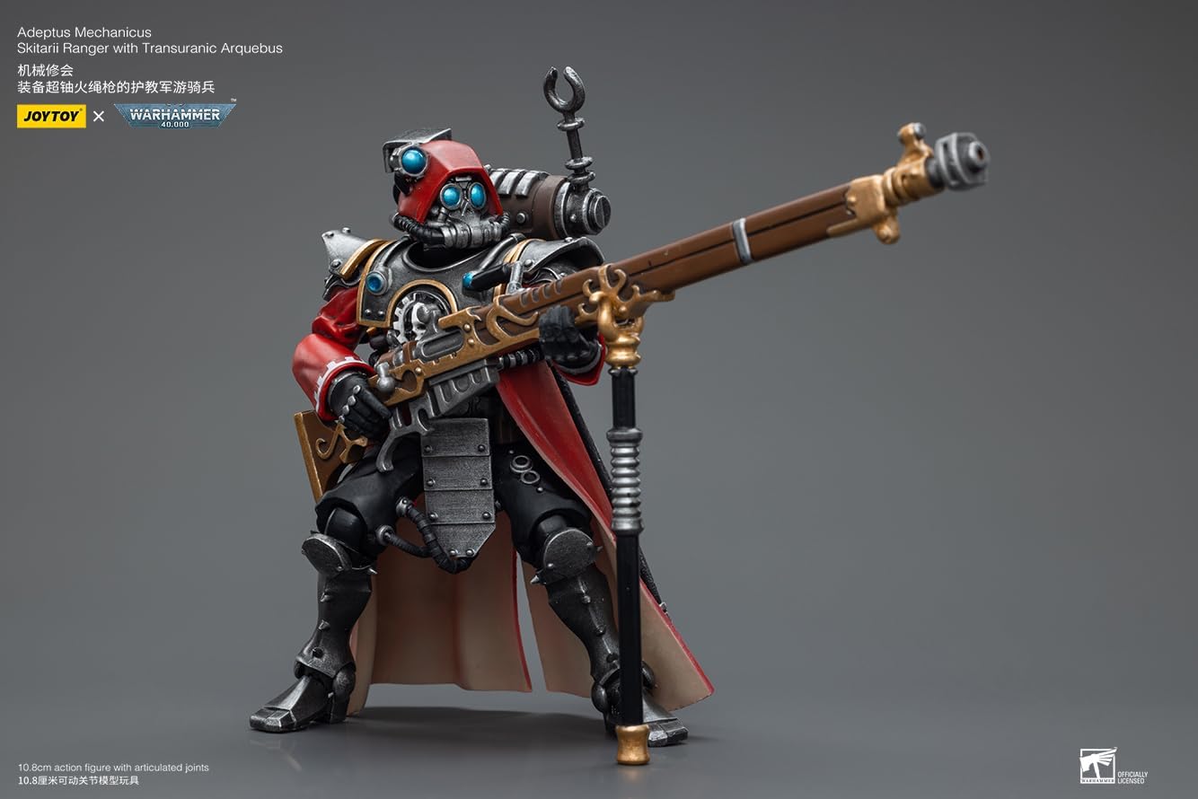 Warhammer 40K: Adeptus Mechanicus Skitarii Ranger with Transuranic Arquebus 1:18 Scale Action Figure