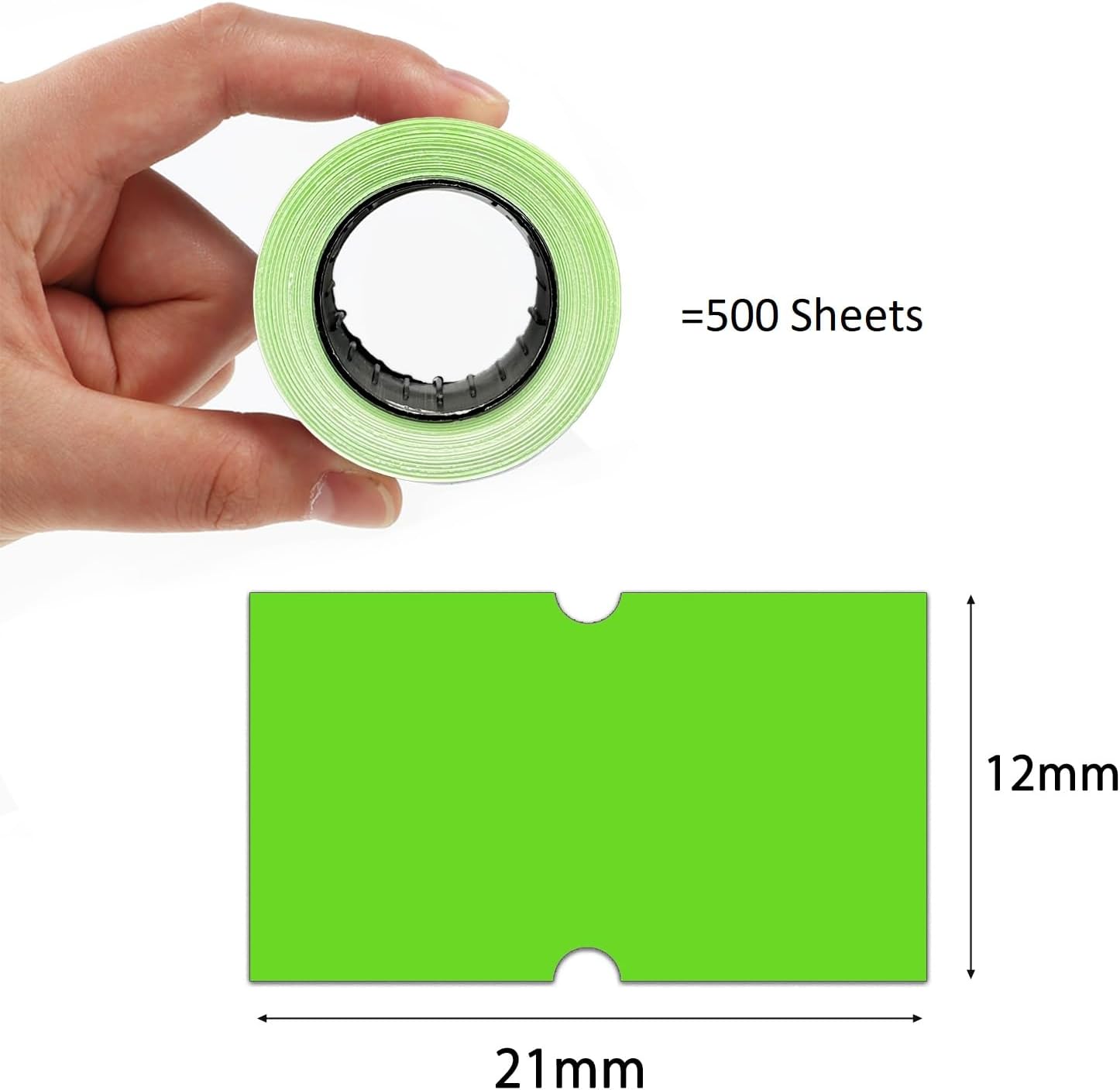 20,000 Pcs 1 Line Refill Price Marking Labels Stickers for New 5500, MX-5500, CN979, H813 & Most Other 1 Line Price Gun, 40 Rolls with 3 Discount Stickers,Ideal for Office, Shop, Grocery Store（Green）