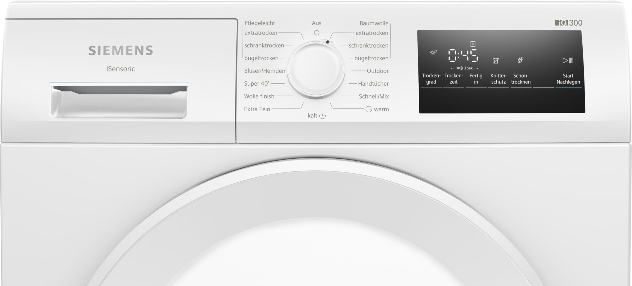 Siemens iQ300 Secador de bomba de calor, 8 kg, autoDry WT43H004 | Secado suave, programa Super40 para resultados rápidos, filtro easyClean para una fácil limpieza