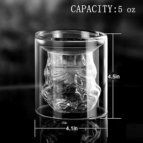 Miniatura 4 de Vasos Creativos de Sobriedad para Whisky, Jarra de Whisky, Jarra de Flanela para Vino, Vodka, Scotch, Bourbon, Licor - 150ml Regalos para Hombres, 2