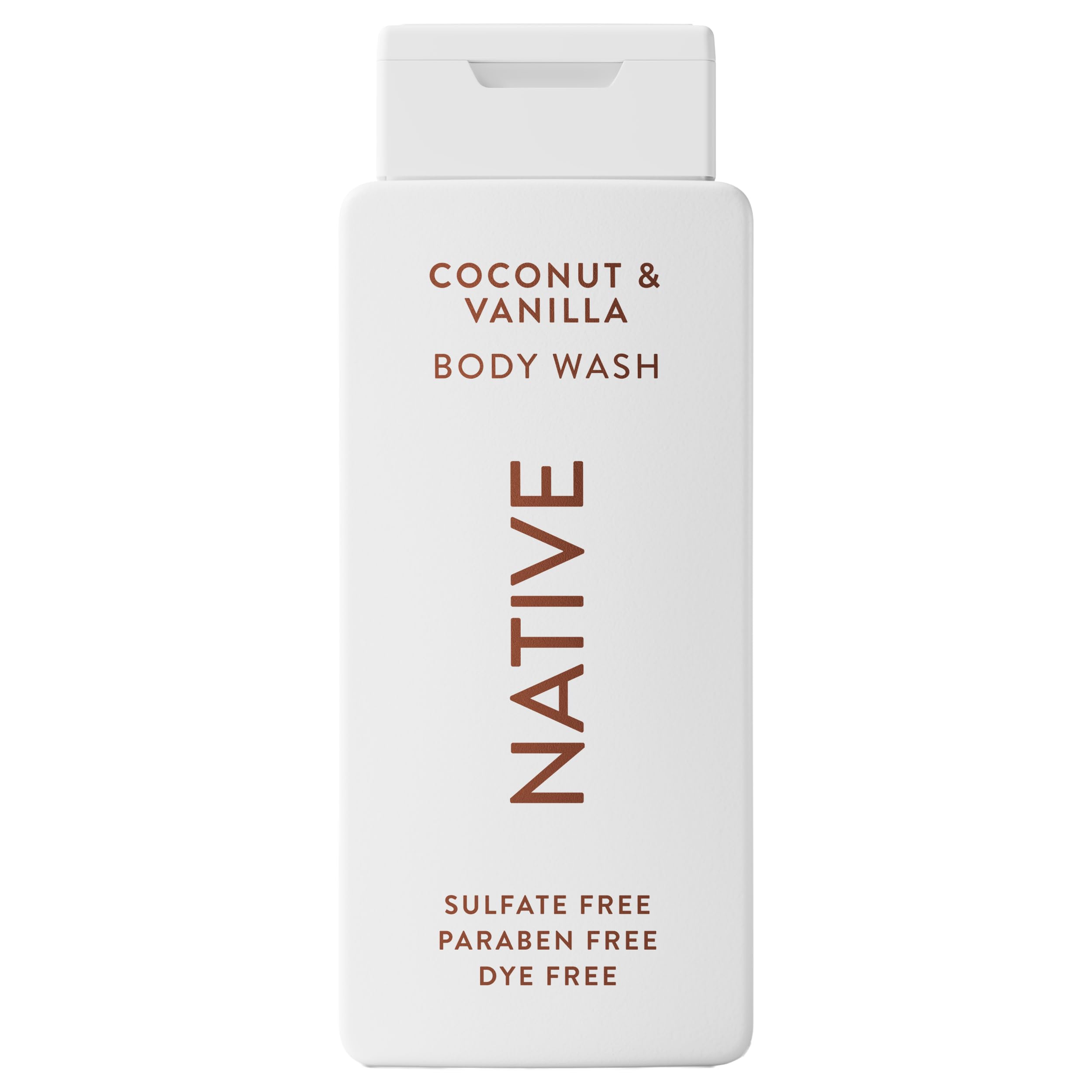 Native Body Wash Contains Naturally Derived Ingredients | For Women & Men, Sulfate, Paraben, & Dye Free Leaving Skin Soft and Hydrated | Coconut & Vanilla 18 oz