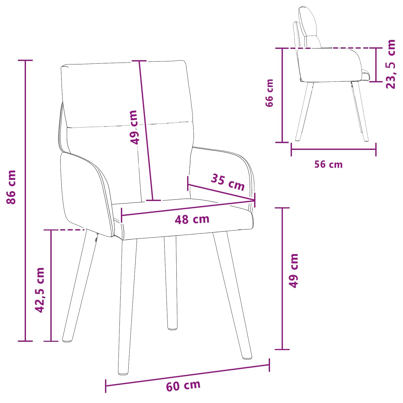Krzesło do jadalni, zestaw 4 sztuk, czarne, tapicerowane krzesła z podłokietnikami, ergonomiczne, nowoczesne wzornictwo, stabilny metalowy stelaż, wygodne oparcie, trwałe drewniane nogi