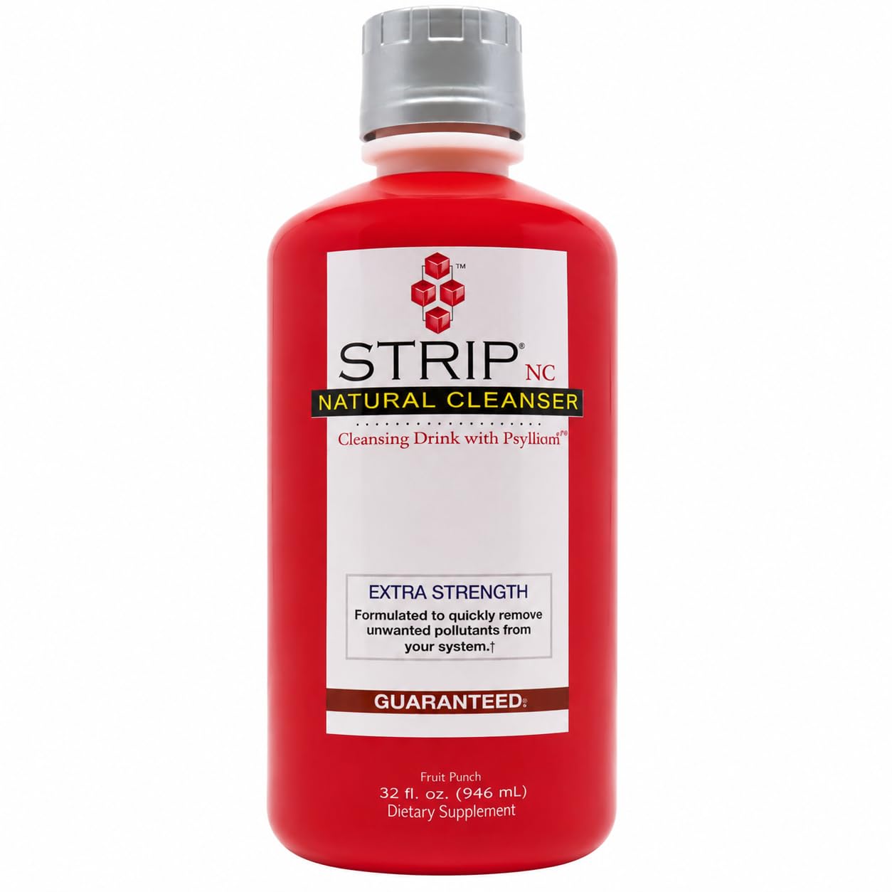 STRIP NC Natural Cleanser, Body Cleanse Detox Drink, 32 Fl Oz Fruit Punch