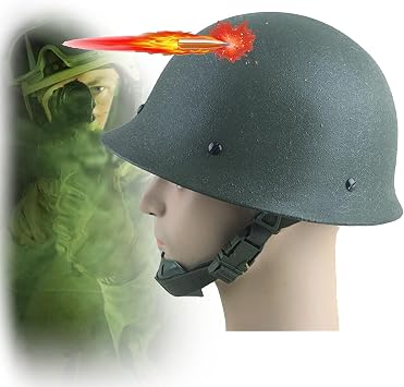 GK80 Steel Bulletproof Helmet GA2 Level Tactical Helmet, Head Protection, Personal Safety, Strike, Protest Parade, Equipped Military Fan Protection Helmet,Green Bulletproof Steel