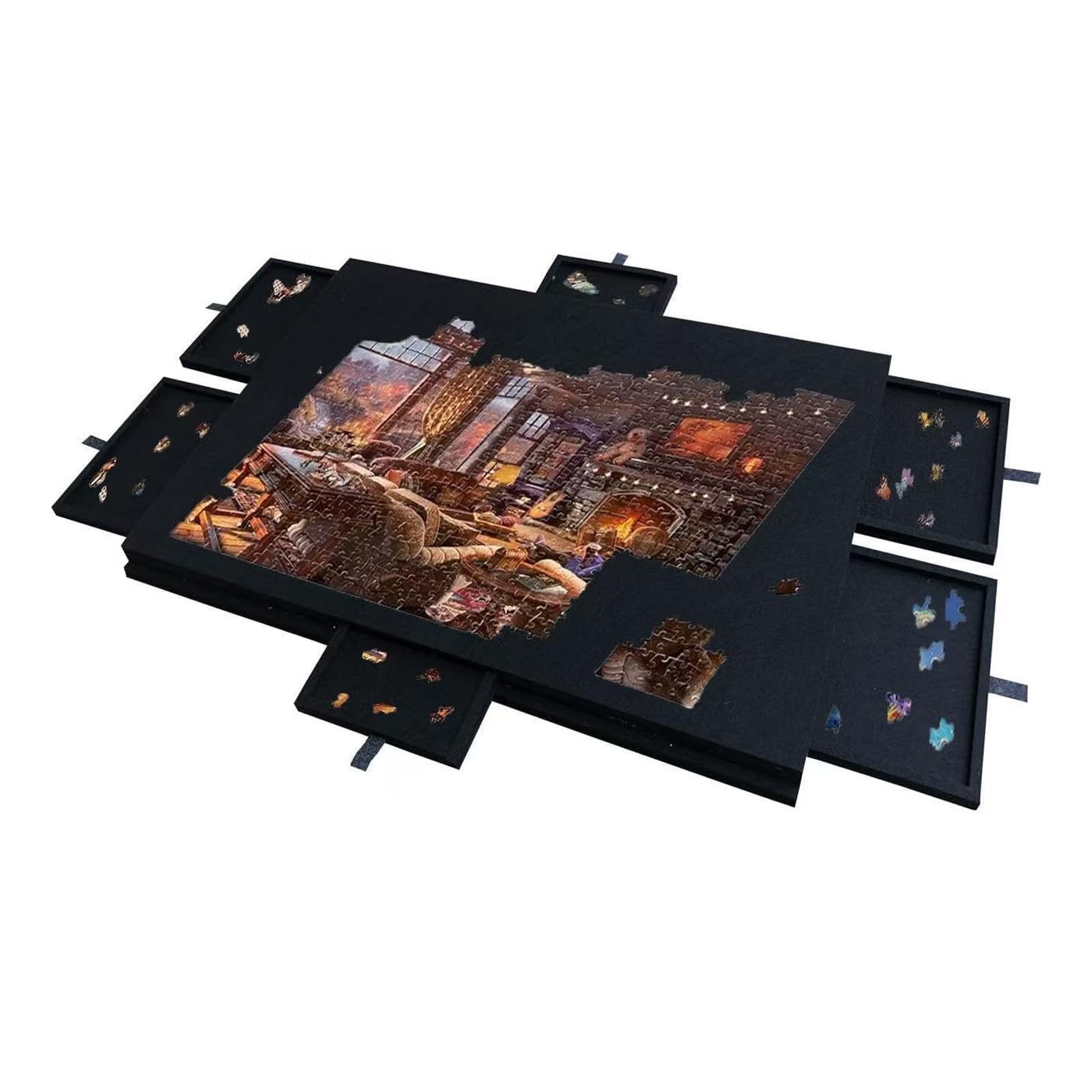 Jigsaw Puzzle Board Folding Tilting Puzzle Table, Up to 1000 Pieces