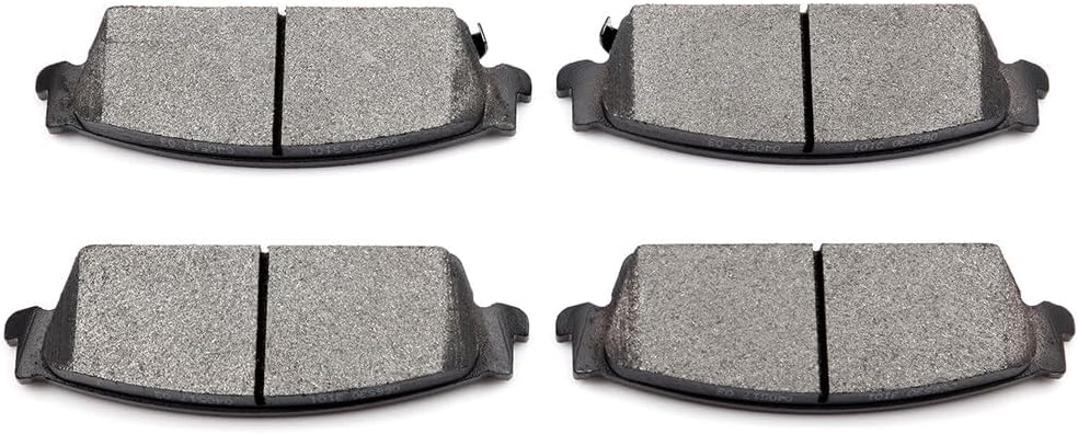 ECCPP D1194-8312 Rear Semi Metallic Disc Brake Pad Set Fit For Cadillac Escalade 2007-2014,For Cadillac Escalade ESV 2007-2014,For Cadillac Escalade EXT 2007-2013,For GMC Yukon XL 1500 2007-2014