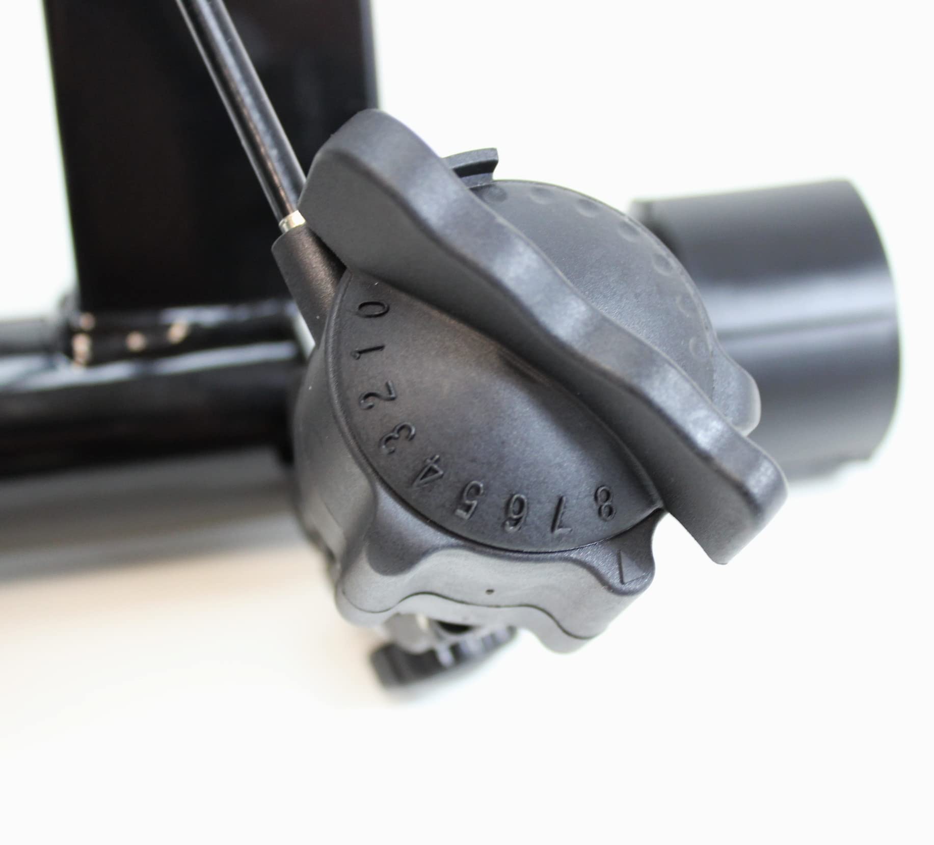 Fahrrad Rollentrainer, flexibel einsatzbar für 26-29 Zoll Reifen, universell für Nabe mit Schnellspanner (Einbaubreite 130-135 mm) Kettenschaltung, Metallrolle Fahrradtrainer Fahrrad Schalthebel
