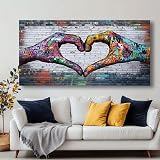 1:Impression HD: Les œuvres d'art sur toile montrent des images claires et vives avec une grande précision des couleurs