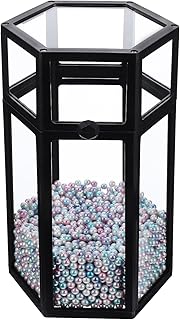 Glass Hexagon Cosmetic Brush Organizer with D...