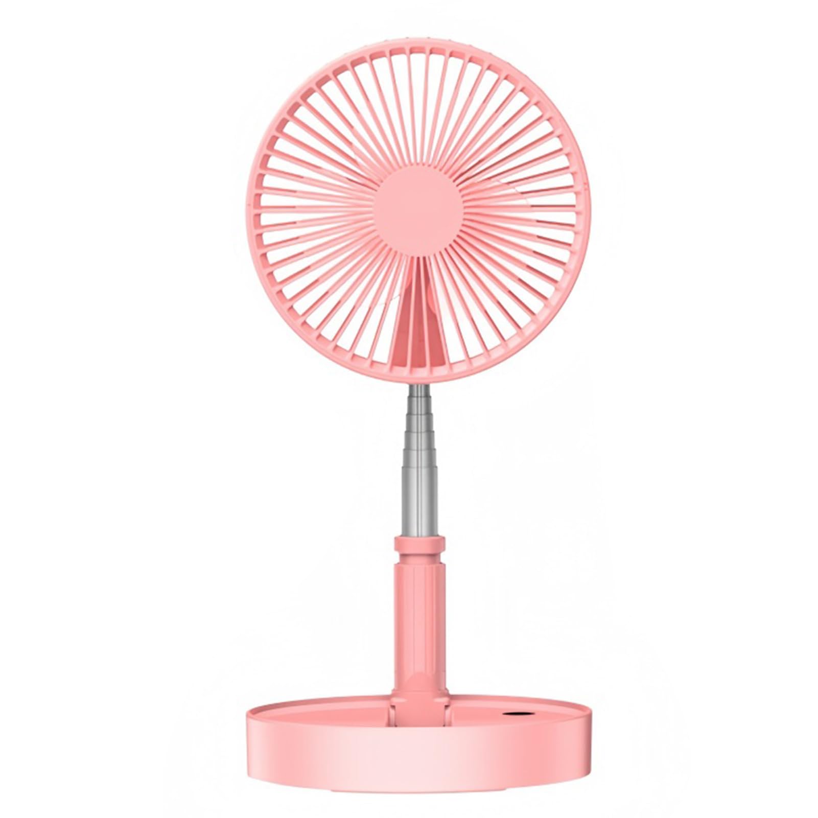 Ventilatore da terra portatile, pieghevole, con 4 velocità, regolabile in altezza, per camera da letto, ufficio, campeggio, viaggi, 97 cm