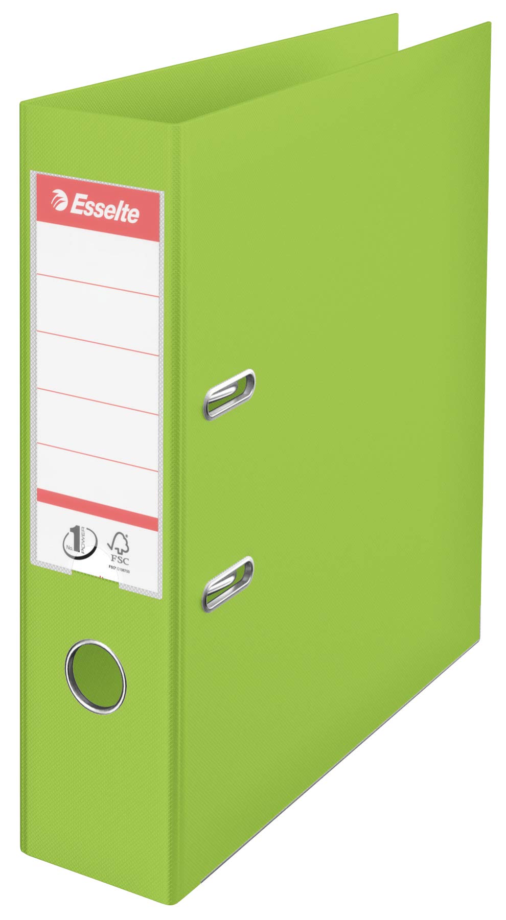 Esselte 10er Pack Plastik Ordner Standard, DIN A4 (10 Ordner | Breit, Maigrün)