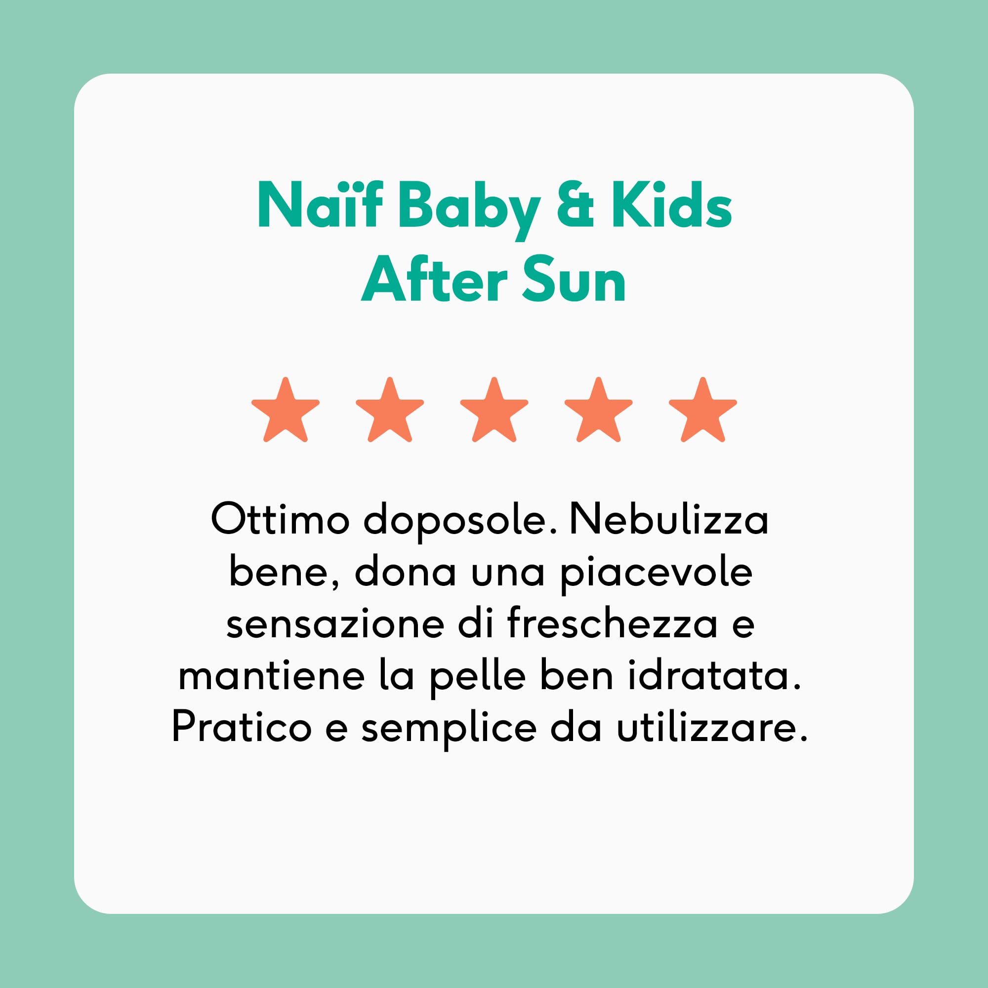 Naïf – Spray Doposole Rinfrescante per Neonati e Bambini – 0% Profumo – Lenisce e Idrata – Senza Microplastiche, Oli Minerali e Siliconi – Vegano – 175 ml