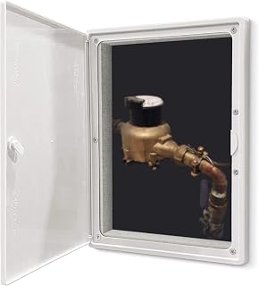 EASY-EXS Plastic Access Panel 12x16 White - Patented Tool-Free 180° Opening Door for Plumbing, Electrical, HVAC