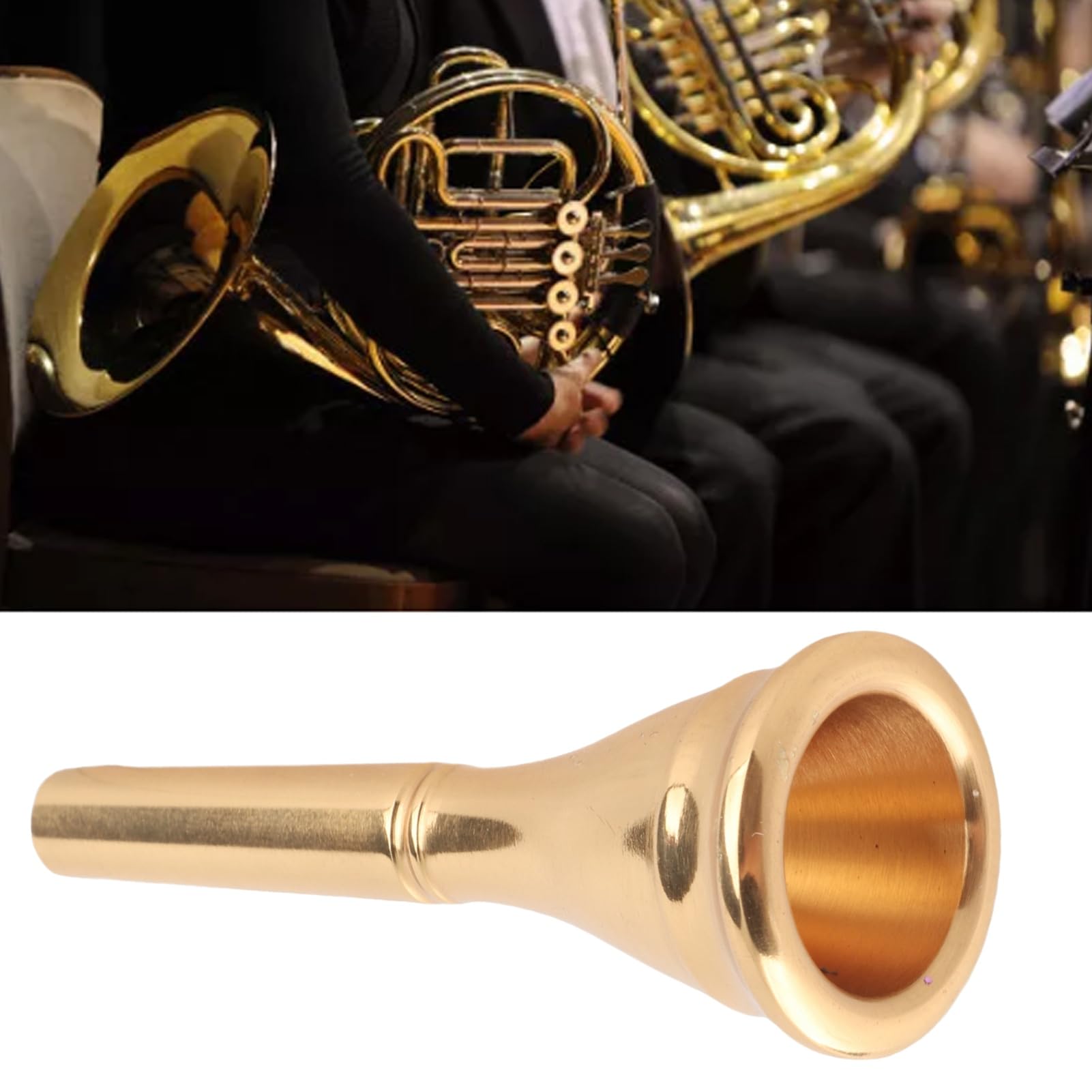 Embouchure de cor en laiton, pièce de rechange pour cor