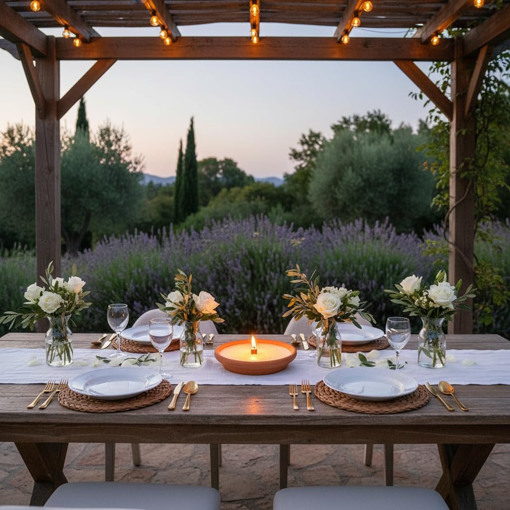 Cereria Di Giorgio - 12 Fiaccole in terracotta Citronella Plus - Citronella di Java 100% Naturale - Anti Zanzare e Insetti - 50% più concentrata - Diametro 15.5 cm - Durata 3 ore