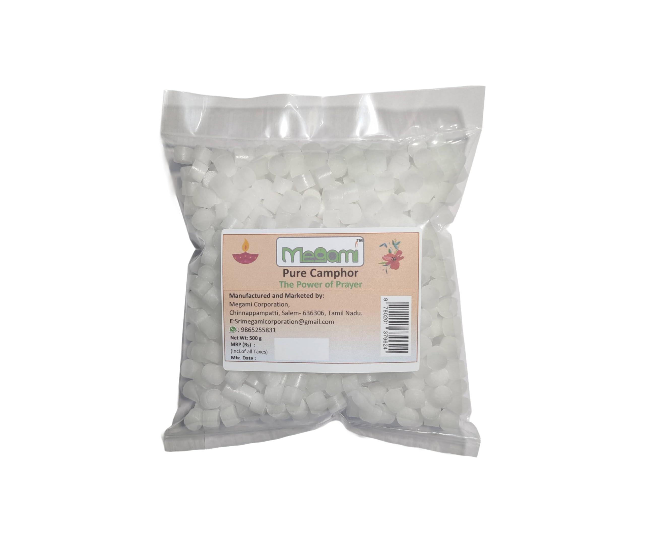 Megami Camphor 500 G Round Shape Tablet-image-1