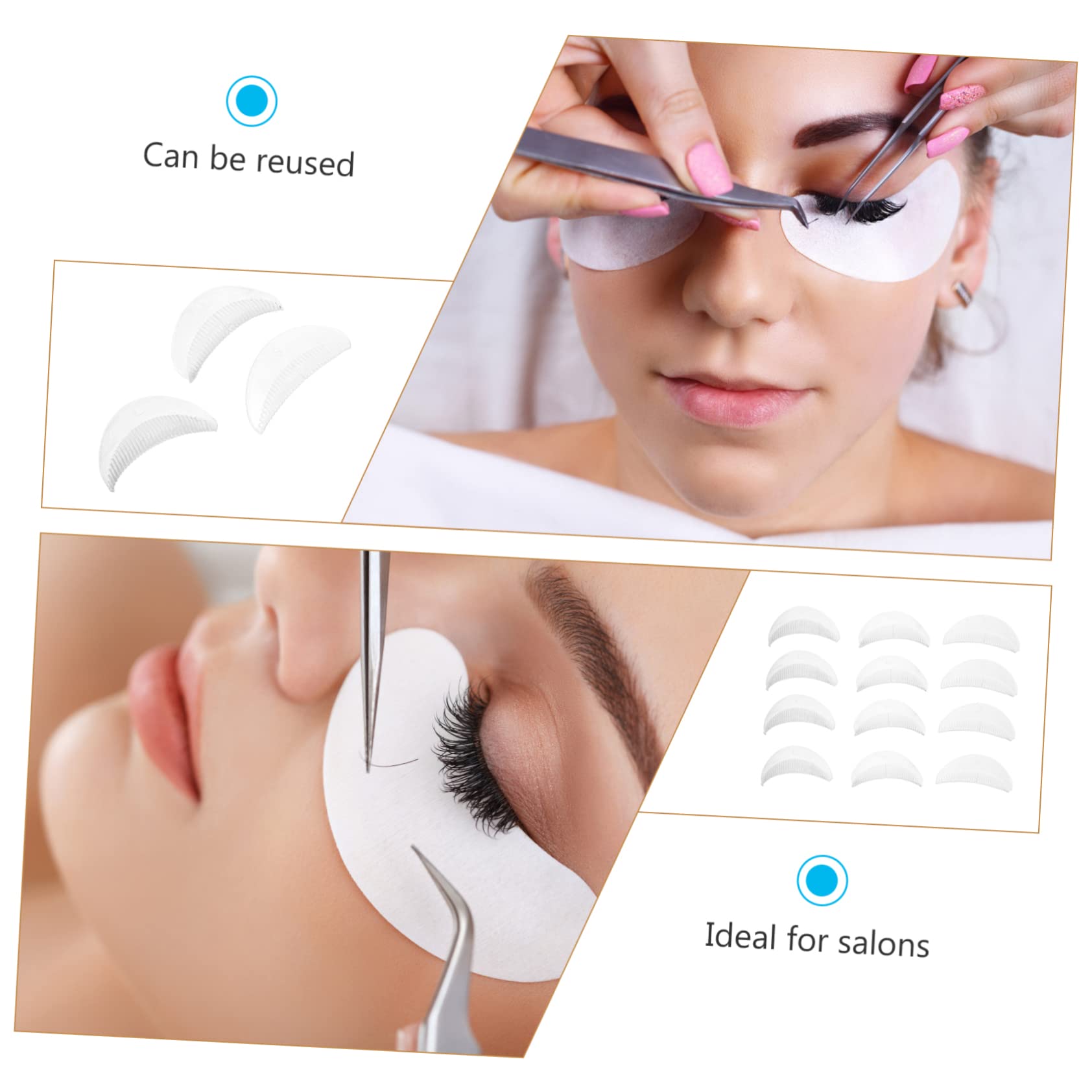 WOFASHPURET Silicone Eyelash Perming Curler 20pcs Lash Gasket Non-Allergic Soft Surface Easy Store