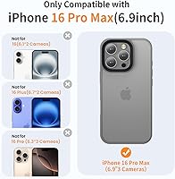 Vista 597 de Yriklso Strong Magnetic Case for iPhone 11 [Compatibilty with MagSafe] Protective Shockproof Cover Phone Case for iPhone 11 6.1" Frosted Purple