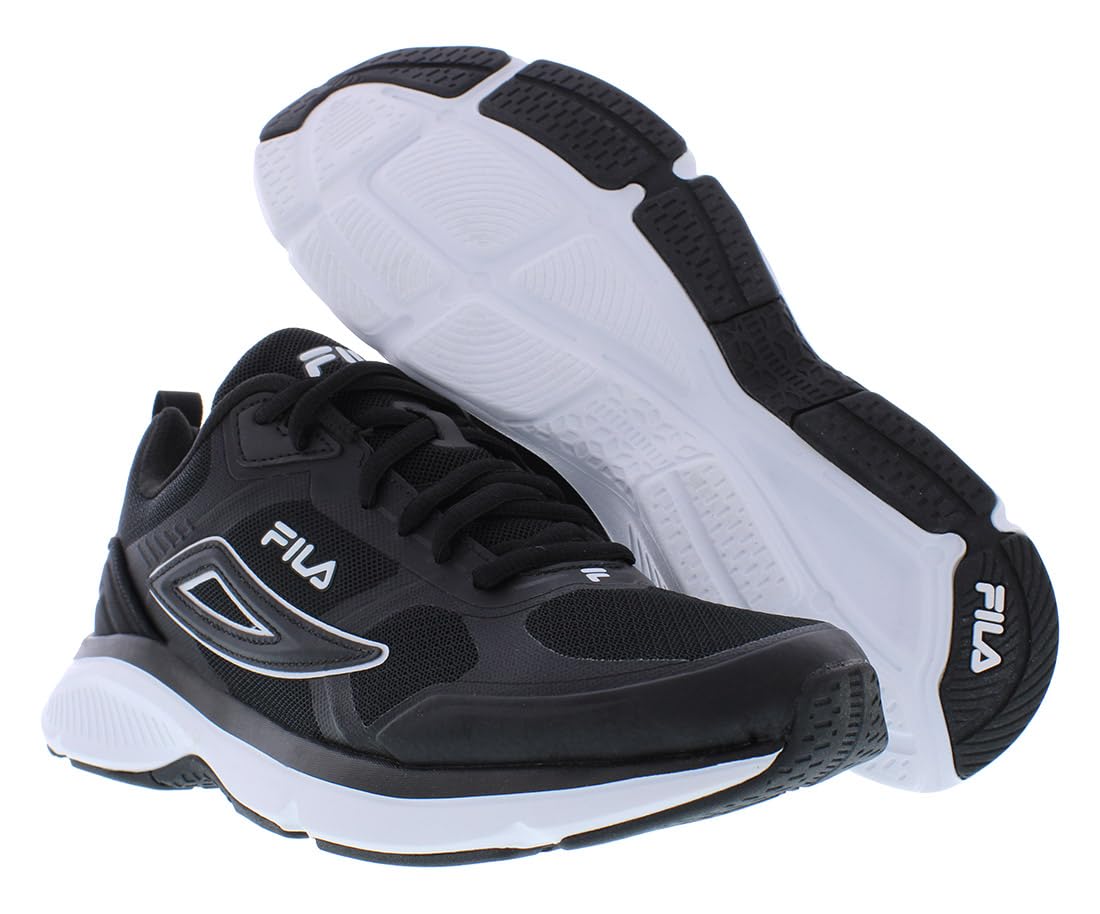 Fila Mens Memory Skyrainer Athletic and Training Shoes Black 7.5 Medium (D)