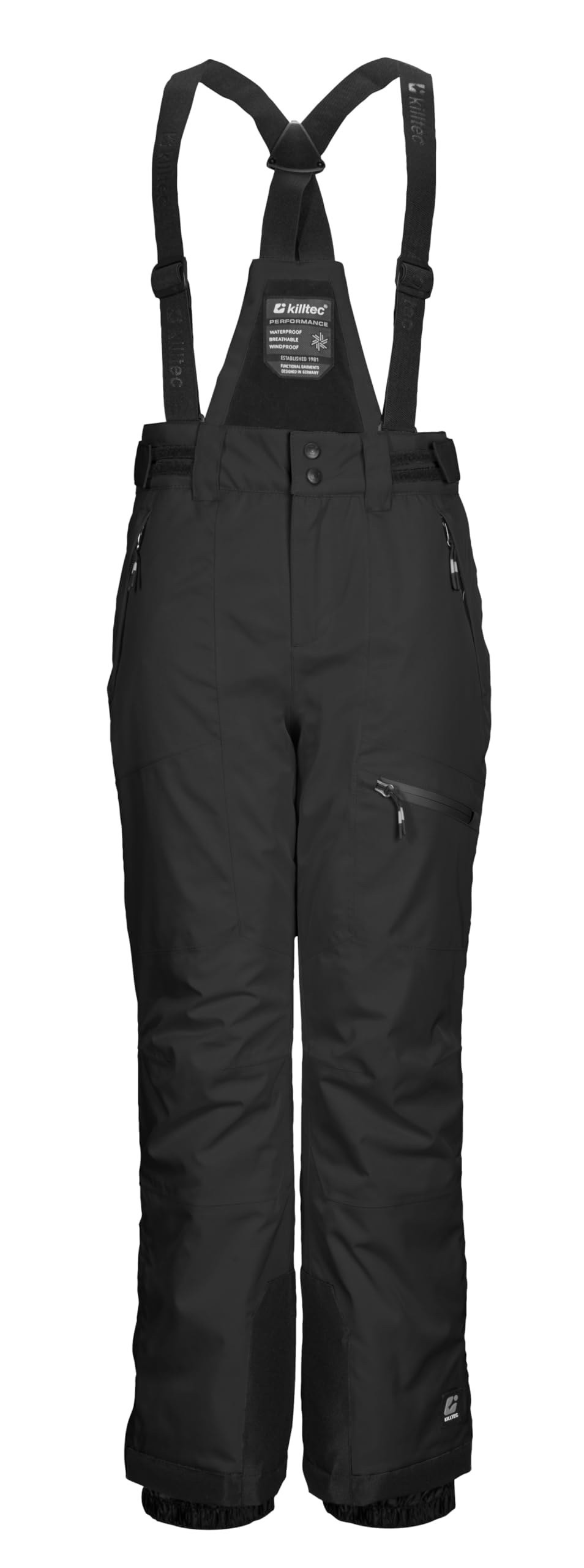 Killtec Jungen Skihose/Funktionshose mit abzippbarem Latz, Kantenschutz und Schneefang Ksw 195 Bys Ski Pnts