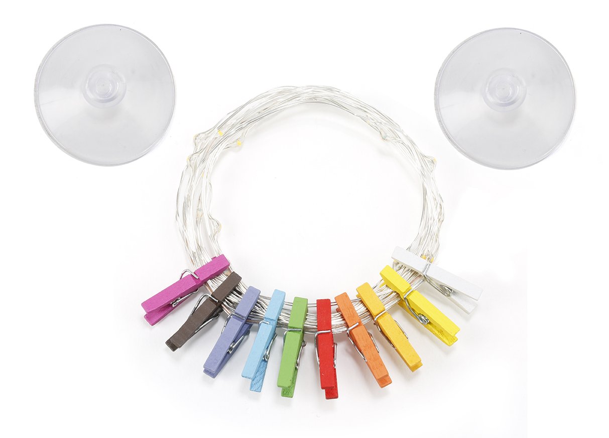 Kikkerland Photo String Lights Clothespins