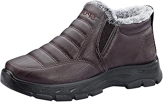 Generic Men\'s Spring And Winter Cotton Shoes With Thick Cotton Boots Soft Sole Fashion Warm Boots Mens Wellies