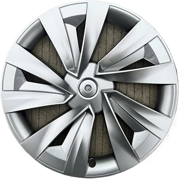 4pcs/Set 2024-2025 Renewal 19 Inch Wheel Hub Full Package Maple Leaf Model Y CoverBright Silver
