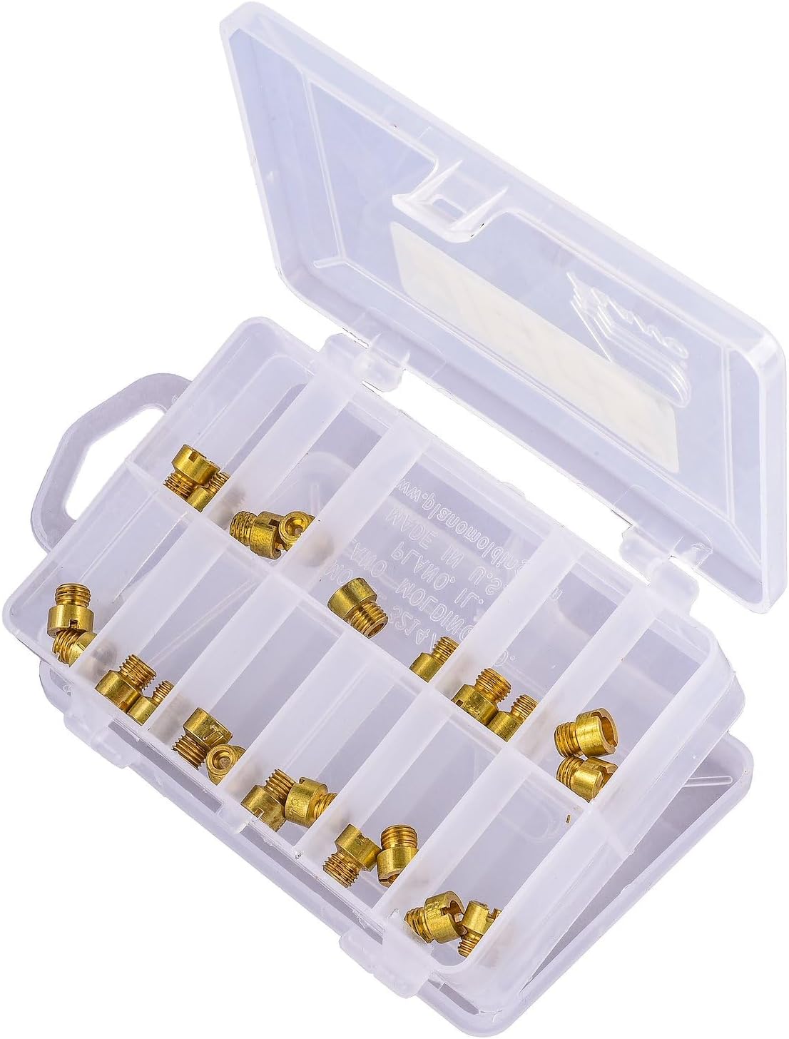 JEGS Carburetor Jet Kit | Compatible With Gasoline | Includes One Pair Each of 60-70 Sizes And Storage Case | 1/4-32 Thread | Made In USA