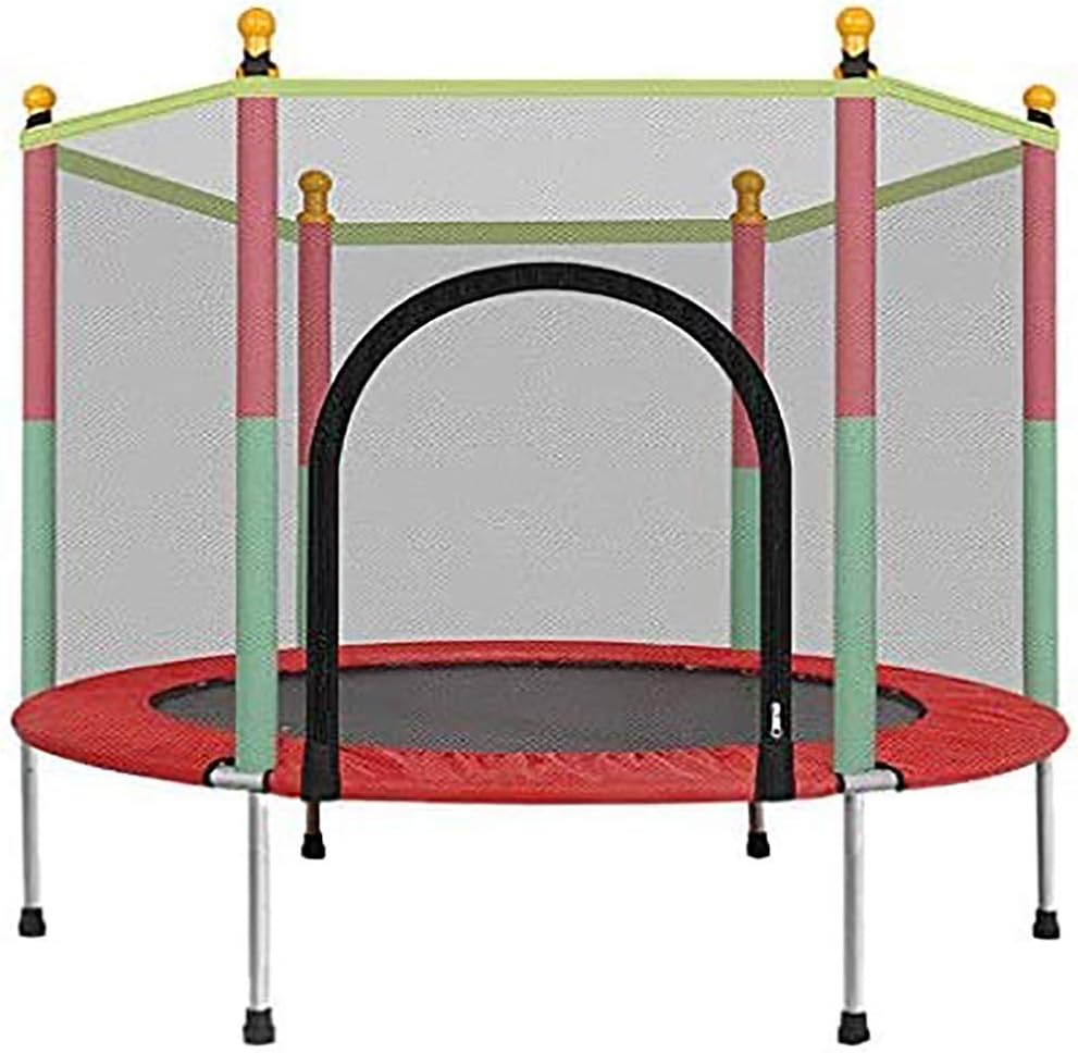 trampolini circolari con recinzioni