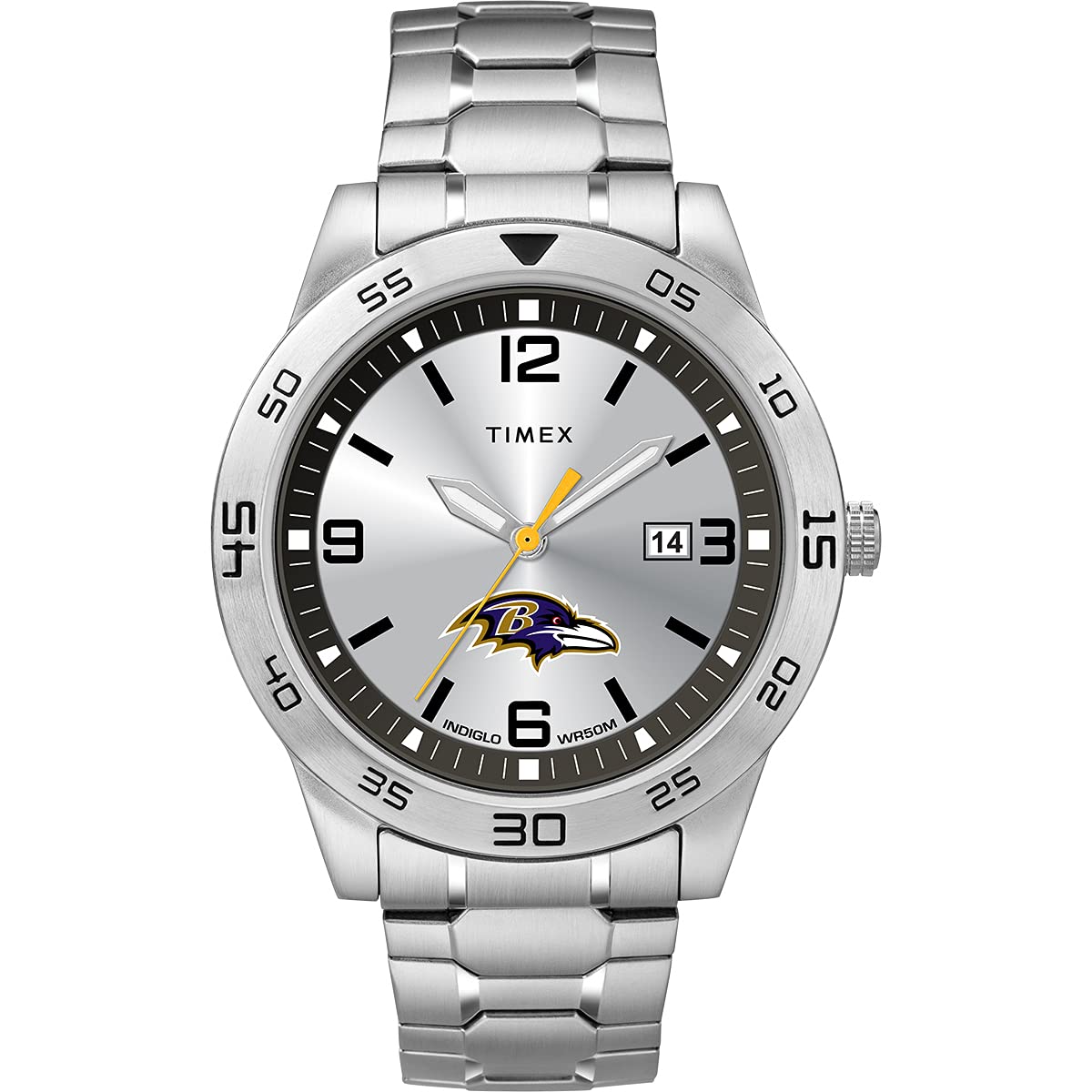 Tribute Citation 42mm Men's Quartz Watch with Stainless Steel Bracelet