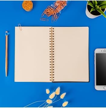 Be Kind Çiçek Desenli Ahşap Kapaklı Defter – 12x18 cm, 48 Yaprak | Spiral Bağlı, UV Baskılı, Çizgisiz Defter