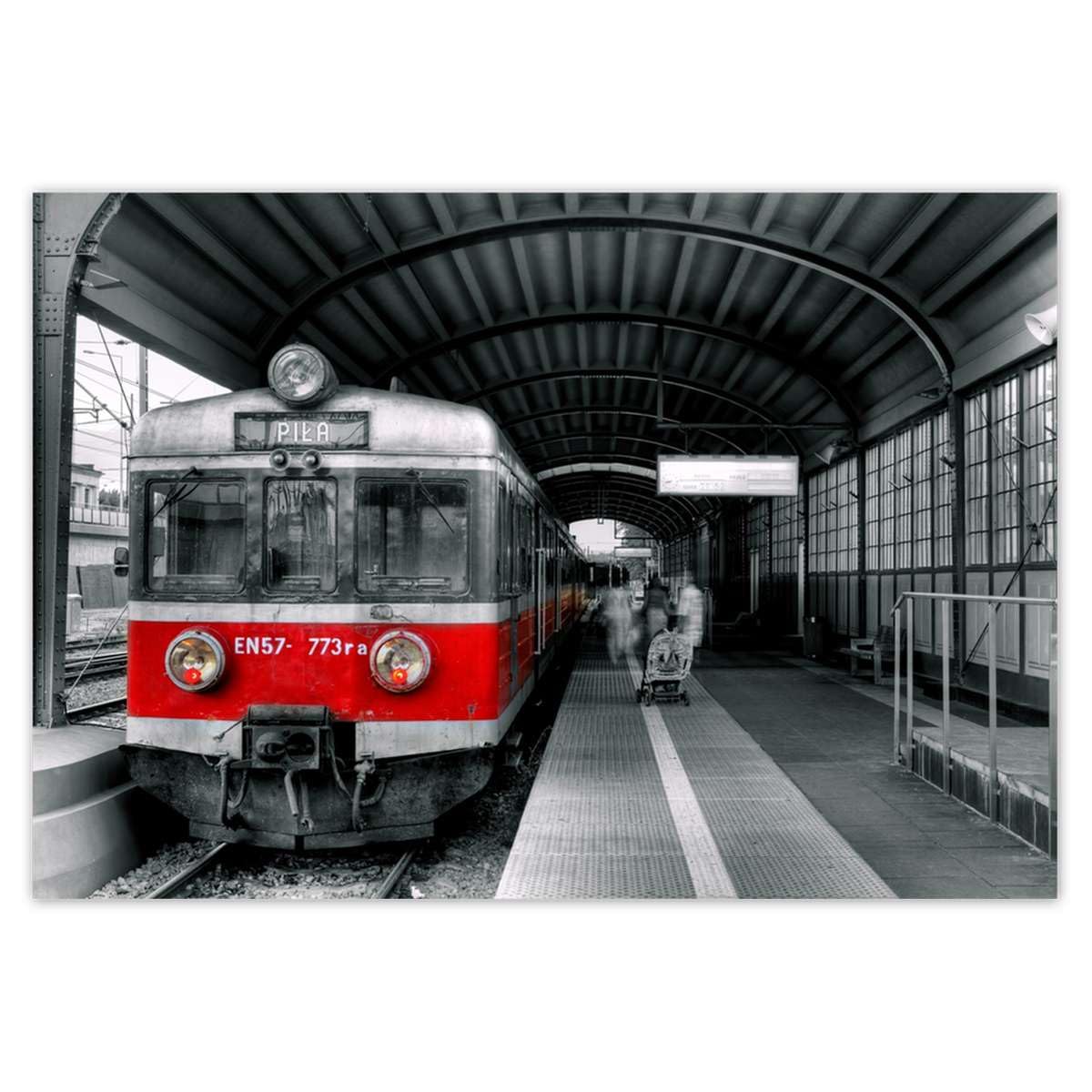 Papier peint intissé train pour salon et chambre enfant 368 x 254 cm Vlies