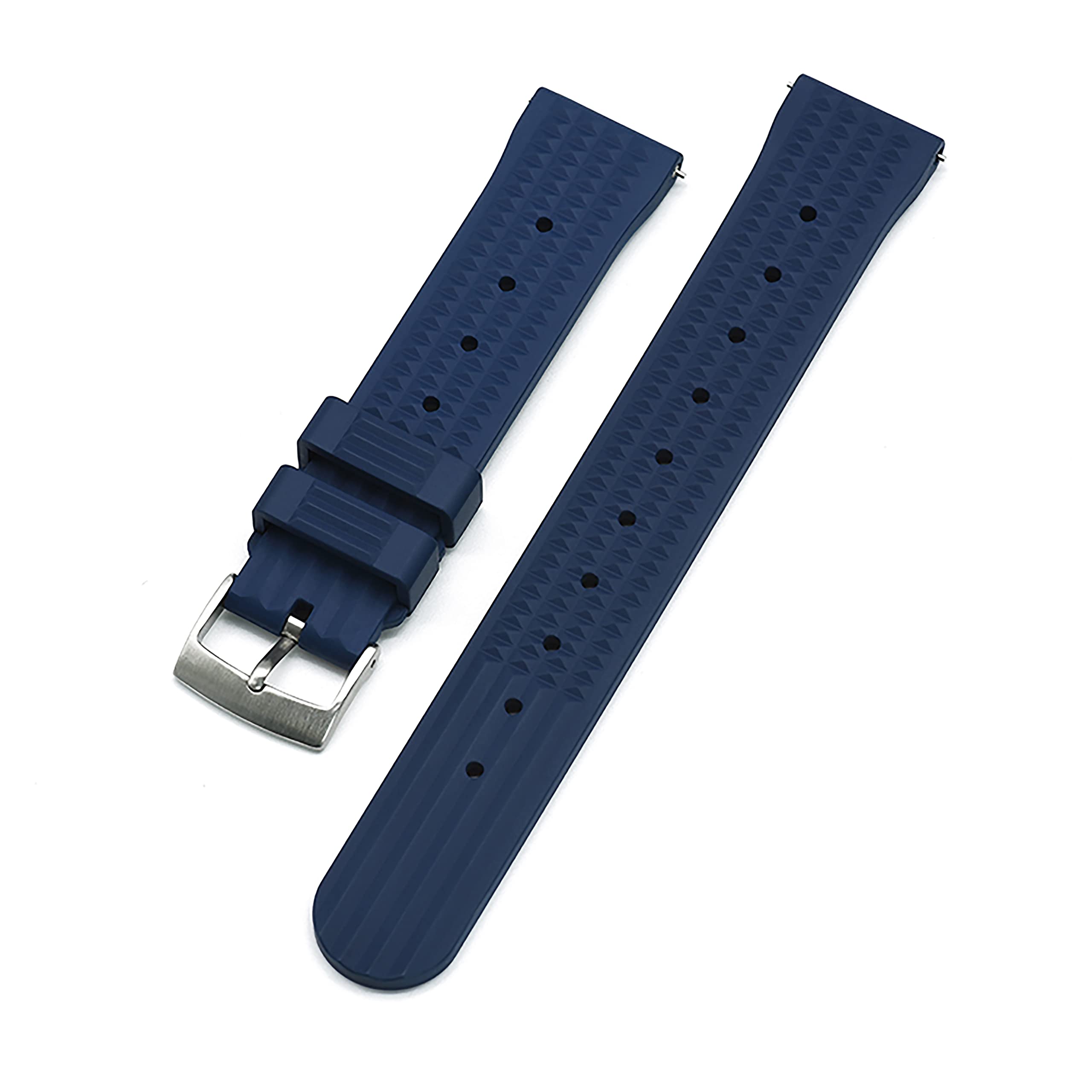WAMDQuick Release FKM Rubber Watch Strap - Waffle