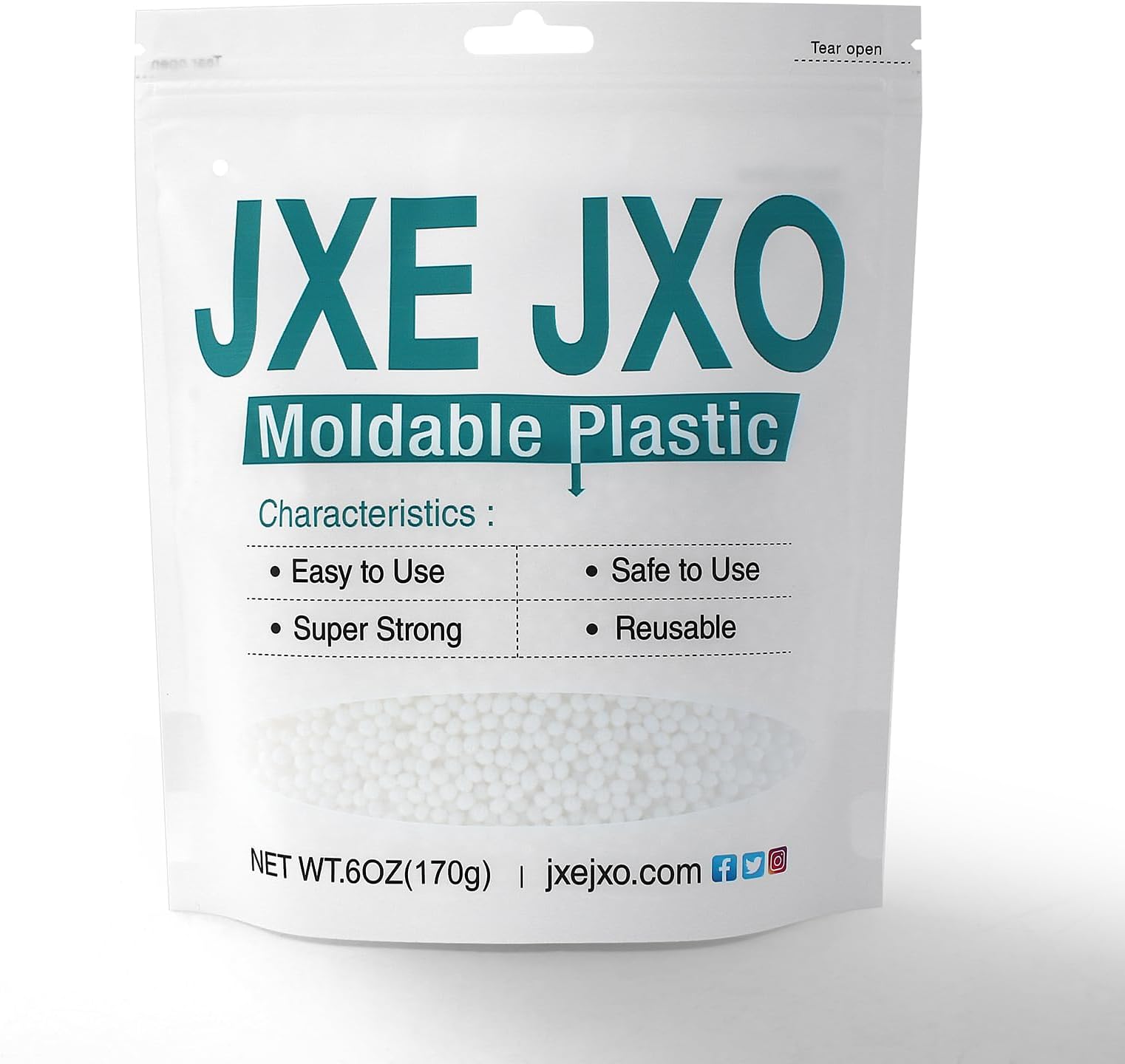 6oz Thermoplastic Beads for Teeth Repair - Moldable False Teeth Beads,Tooth Repair Kit, Tooth Beads for Missing Teeth – Ideal for DIY Tooth Filling, Halloween Vampire Teeth Fangs