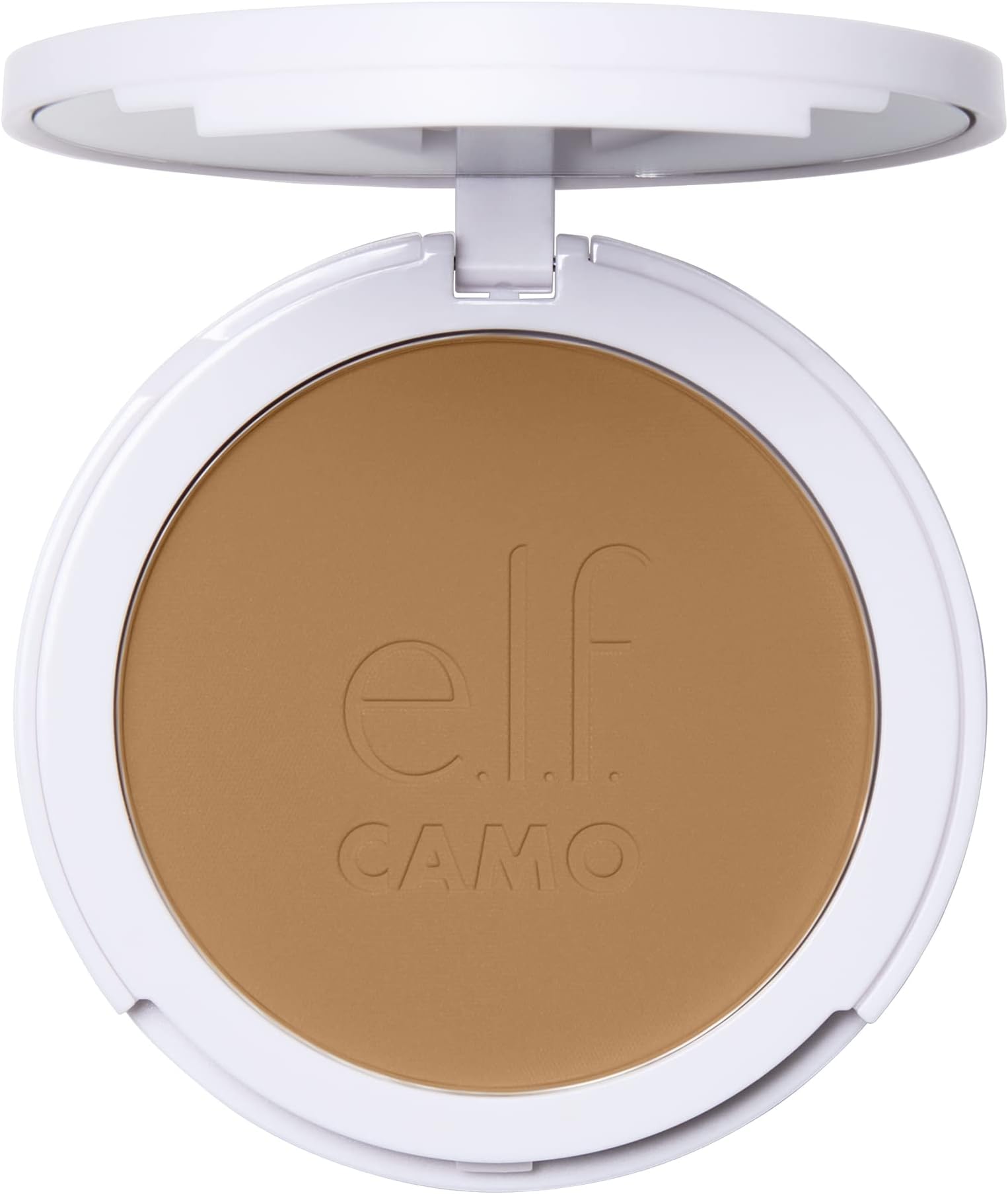 e.l.f. Camo Powder Foundation, Lightweight, Primer-Infused Buildable & Long-Lasting Medium-to-Full Coverage Foundation, Medium 355 W