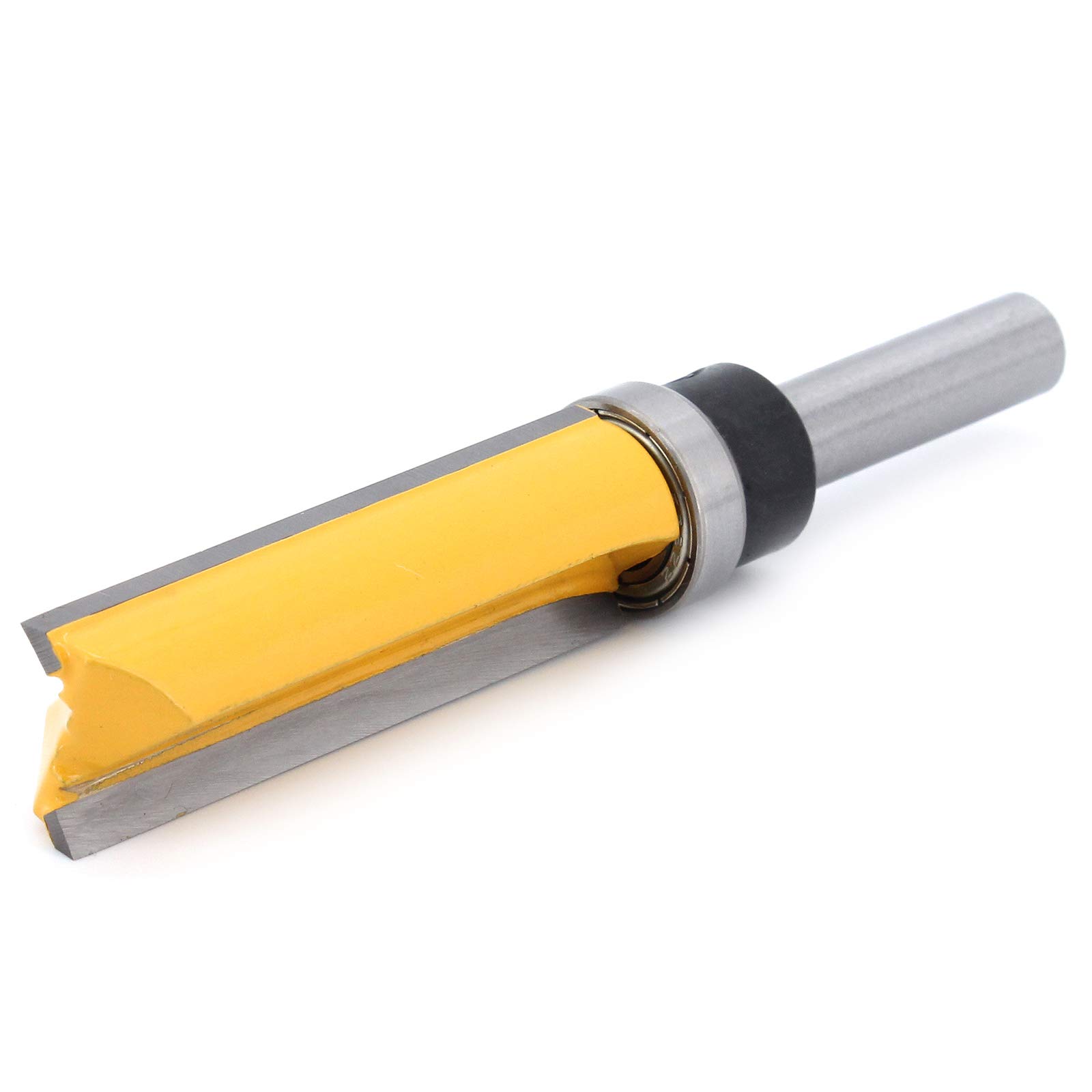 3Pcs 8mm Gambo Fresa per fresatura a filo, Fresa a Taglienti Diritti per Rifilare con Cuscinetto, Fresa per la lavorazione del legno