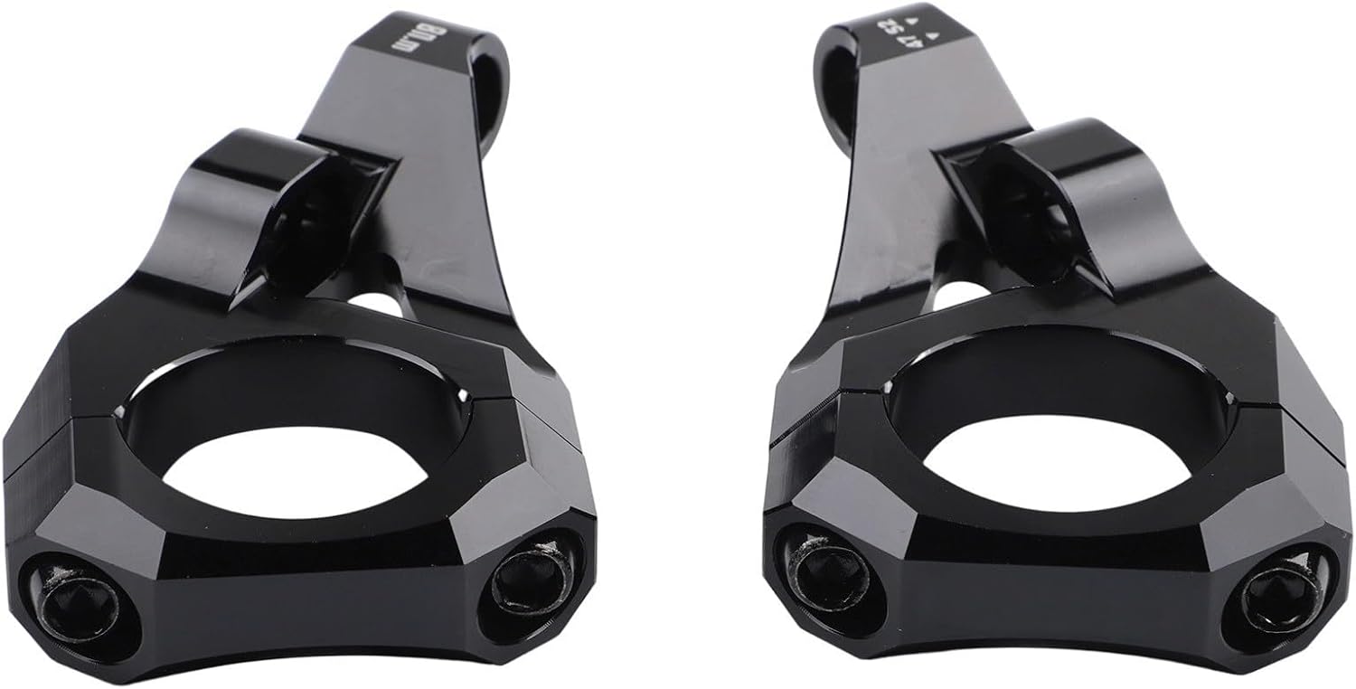 CNC 6061 Aluminum Direct Mount Stem For DH Mountain Bike Dual Crown Forks 31.8mm Handlebar Clamp For Surron For Light Bee Dirt Bike(Black)