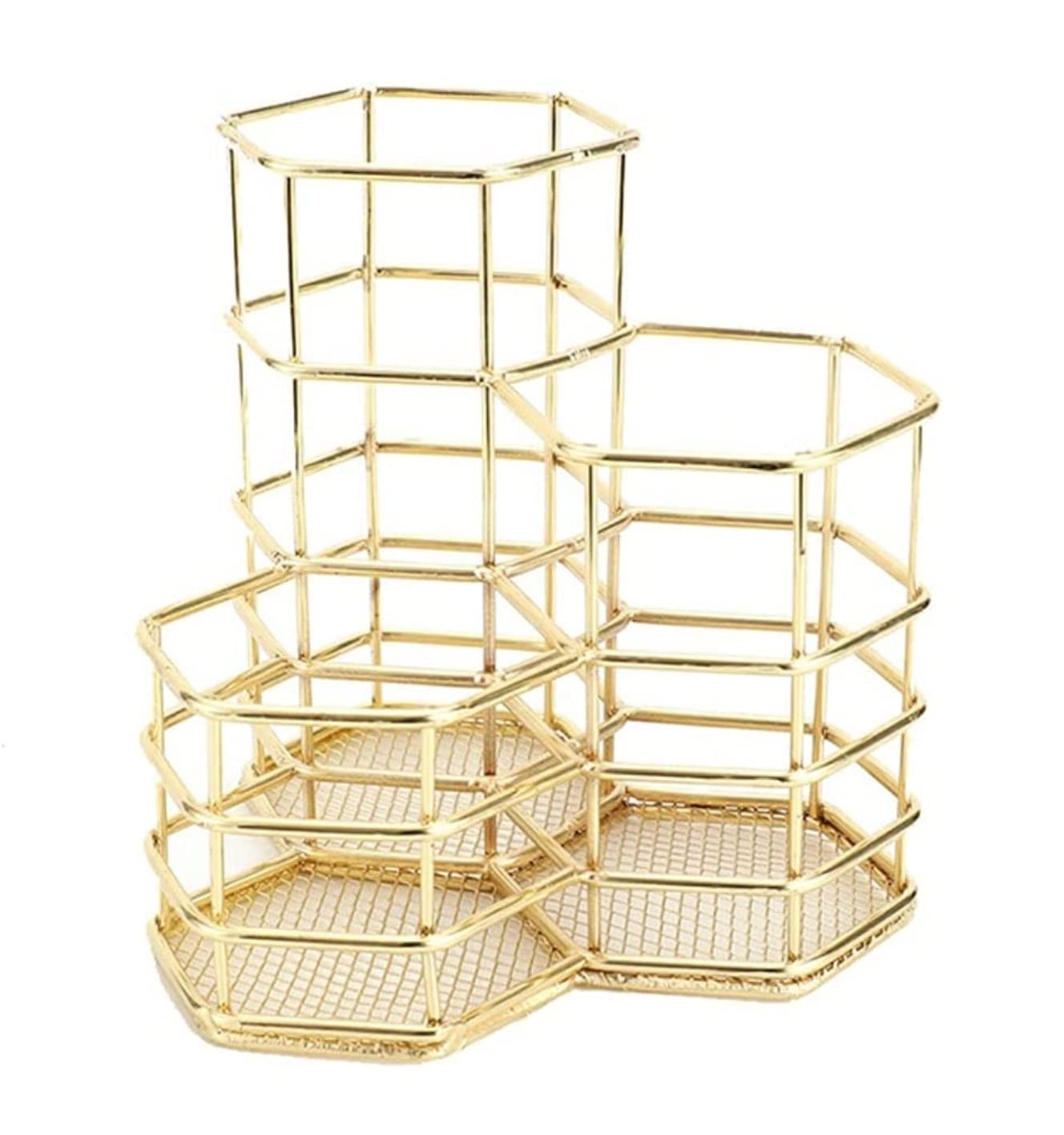 Organizador Cosméticos Organizador de Maquillaje Cubo De Almacenamiento De Cosméticos De Hierro Forjado, Tocador, Lápiz Labial, Cepillo, Almacenamiento, Organizador De Maquillaje Estante de Maquillaje