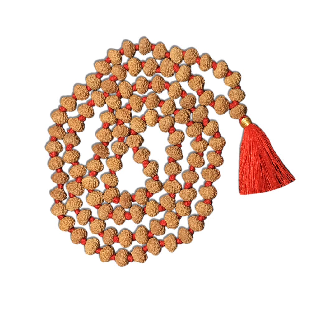 Rudraksha de 10 mm à 11 mm en Mala 108 perles pour votre séance de yoga