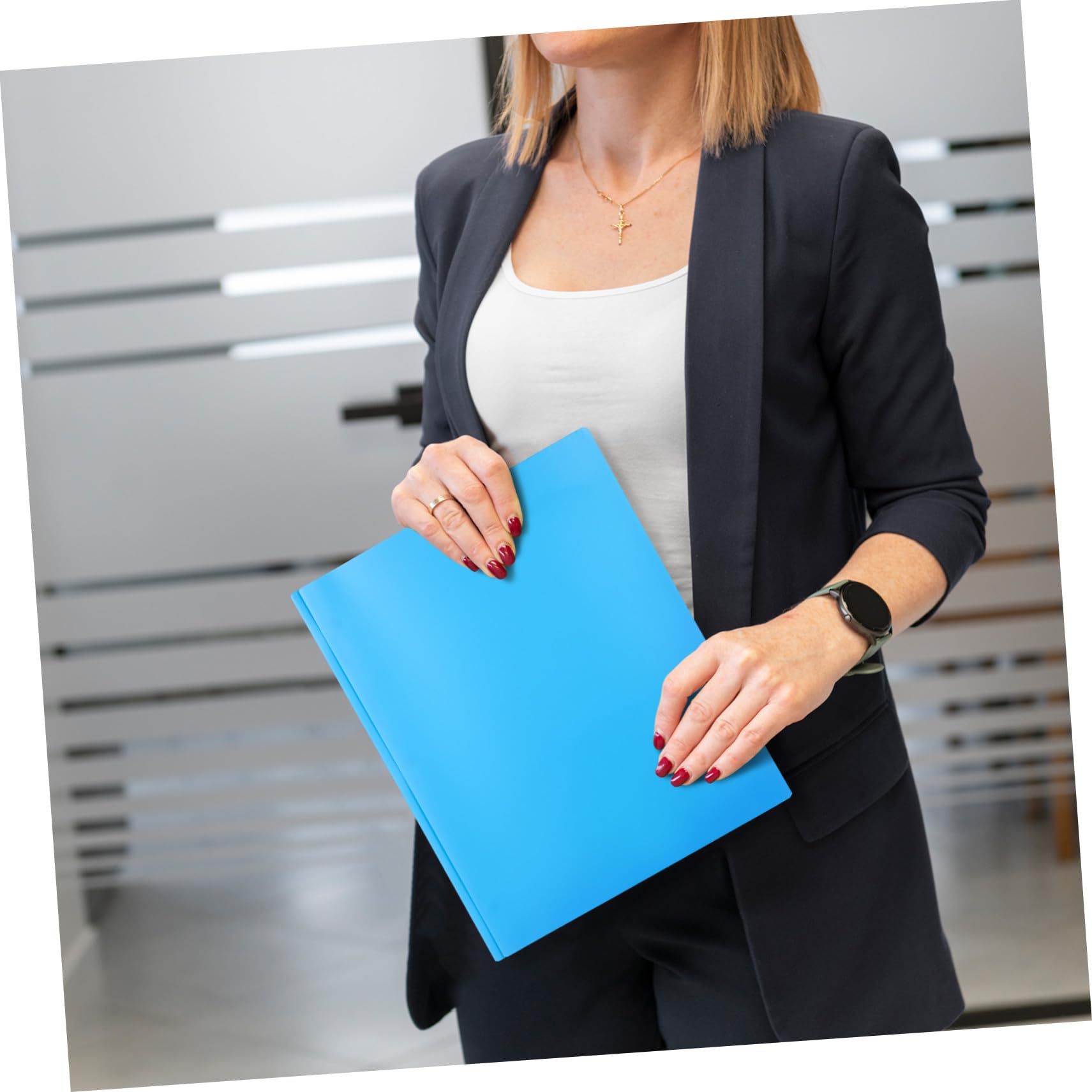 9 Stück Teiliges Bunter Kunststoff ordner mit Zwei Taschen Flexible Dokumentenhalter Kompakt und Tragbar Vielseitig für Büro Schule und Zuhause zur Effizienten Organisation