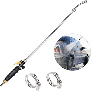 Varinha pulverizadora de 72 cm, substituição ajustável universal, aço inoxidável de 1/4 polegadas, para jardins, hortas, cintos verdes