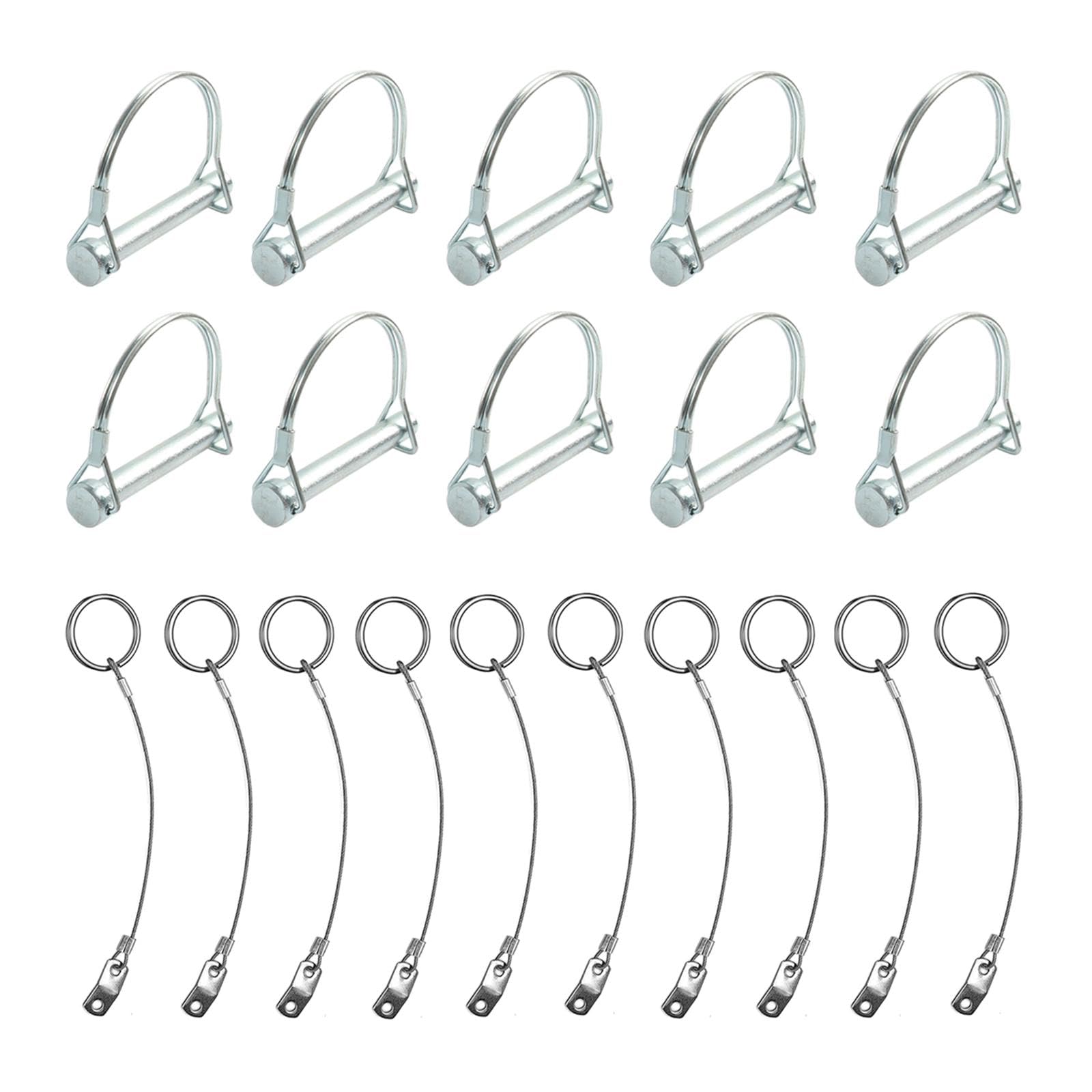 Pernos de bloqueo para enganche de remolque mini accesorios plateados de fijación metálica