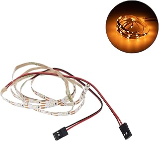 NATEFEMIN 2* RC Remote Controlled LED Light Strip for RC Fixed Wing Airplane Flying Wing Plane 5-8V