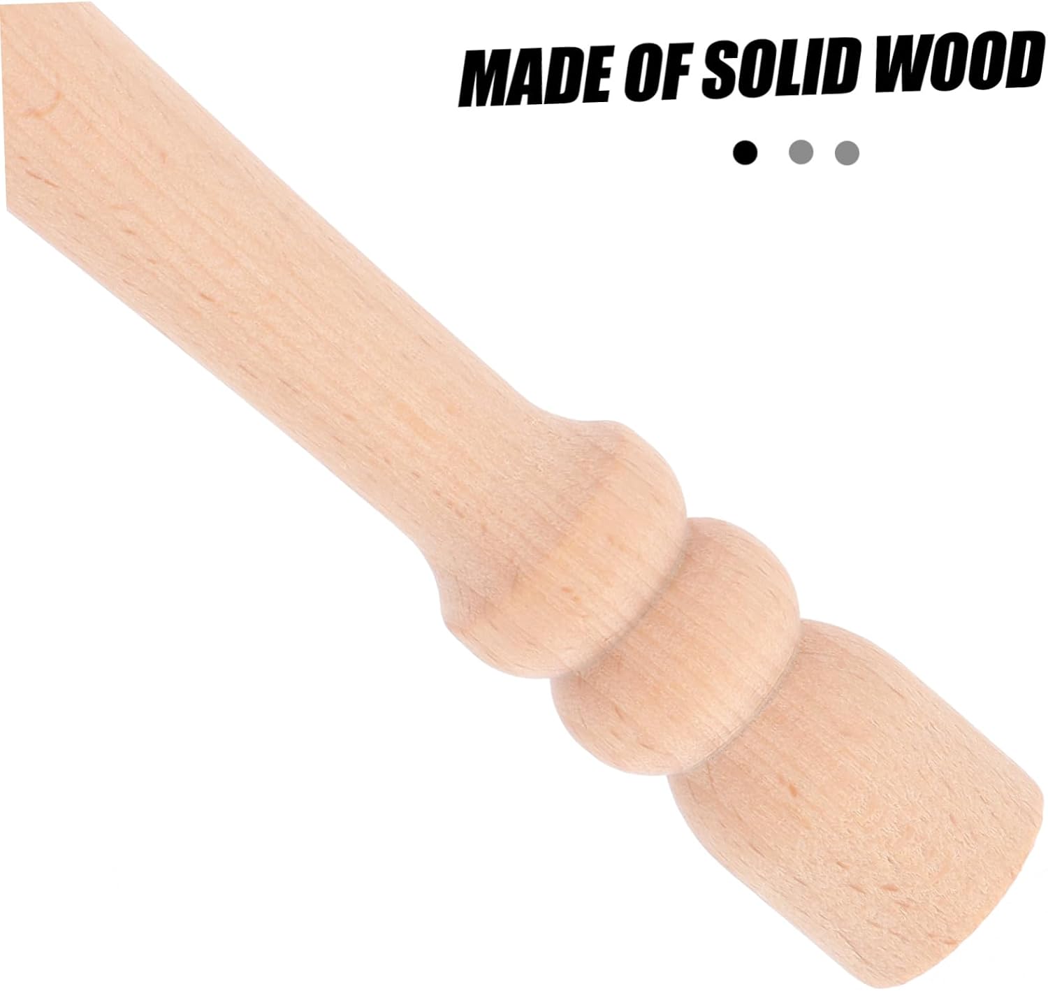 WOONEKY 2pcs Unfinished Solid Wood Balusters for Cabinet and Staircase Roman Sturdy Decorative Pillars for Home Decor for Wine Cabinets and Bridges